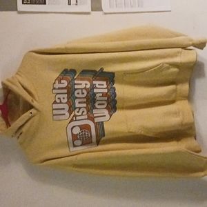 Pale yellow hoodie from the Disney World